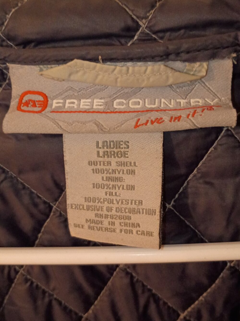 Women's Large Free Country Lightweight Quilted Jacket - Picture 3 of 6